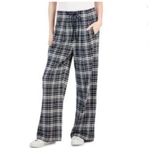 Tommy Hilfiger Women’s Plaid Wide-Leg Pull-On Pants size 14